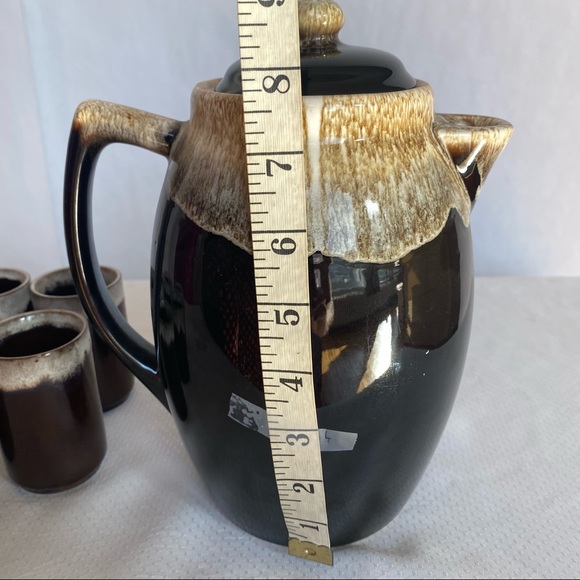 Vintage Ceramic Tea or Coffe Pot & Cups - Picture 9 of 12